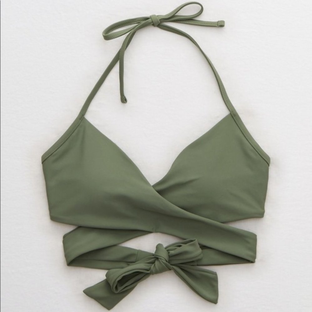 Aerie Wrap Halter Bikini Top